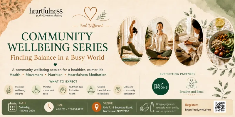 Community Wellbeing series - Finding balance in a busy world - 01st August 2026