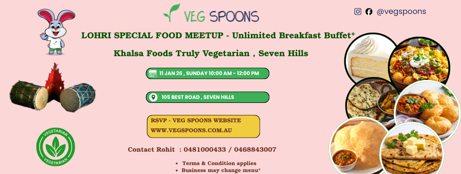 Lohri special food meetup - Khalsa Restaurant - 11 Jan Sunday