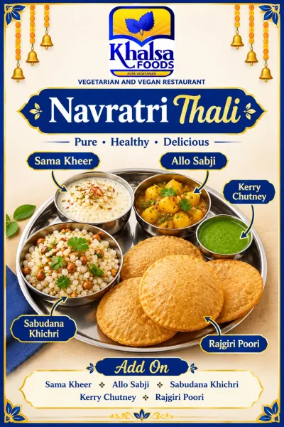 Navratri Special Fasting Thali  at Khalsa Foods, Seven Hills