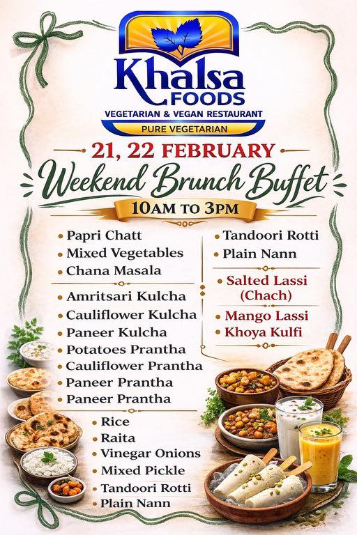 Weekend Vegetarian Brunch Unlimited Buffett