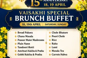 Khalsa Foods 15th Anniversary Vaisakhi Special Brunch Buffet | Pure Veg Feast in Seven Hills