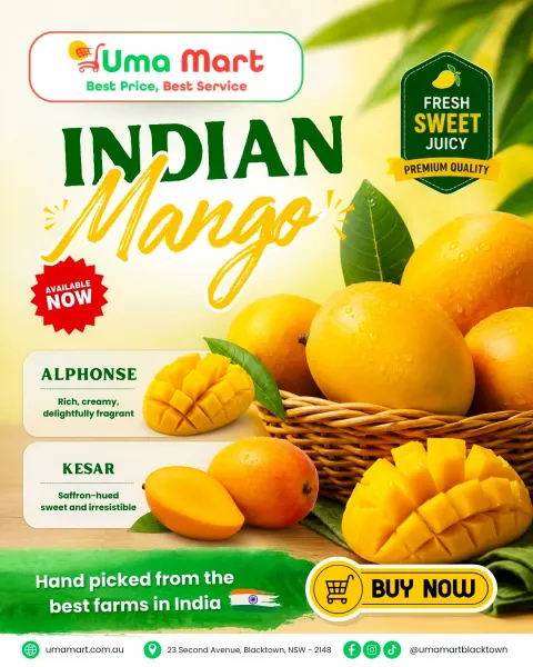 Indian Mango Season is Here at Uma Mart, Blacktown