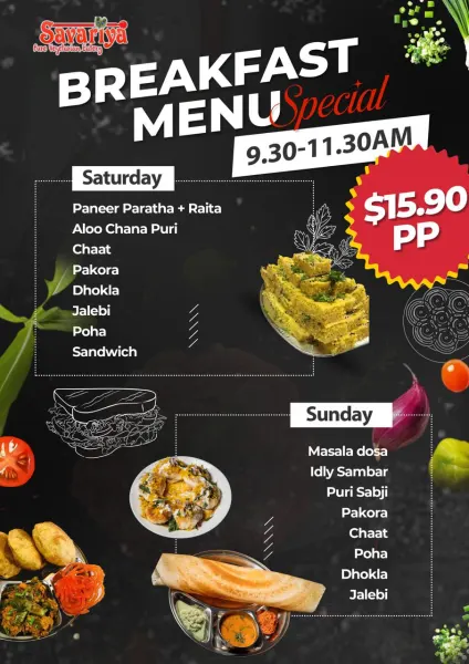 Savariya Weekend Breakfast Special