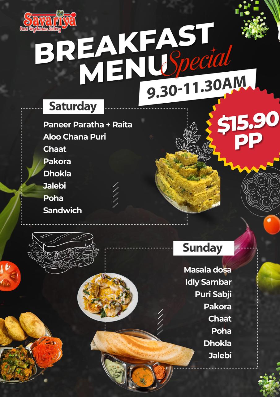 Savariya Weekend Breakfast Special