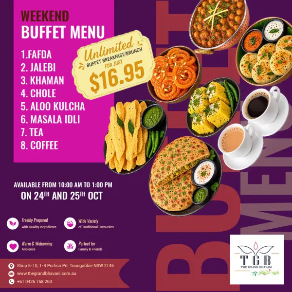 TGB Weekend Breakfast & Brunch Buffet – Unlimited Feast | Toongabie