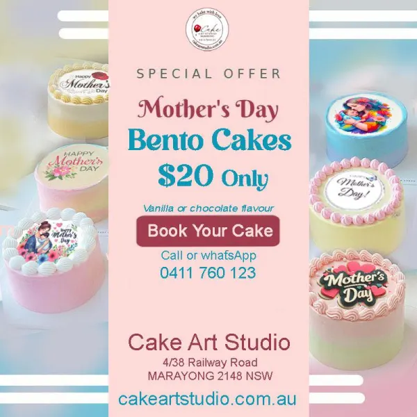 Mother’s Day Special – Bento Cake Offer at Cake Art Studio