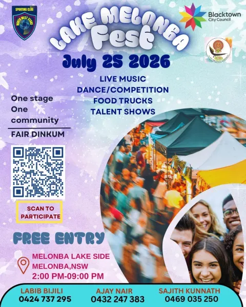 Magic Flavours’ Vegetarian Street Food Stall at Lake Melonba Fest 25 July 2026
