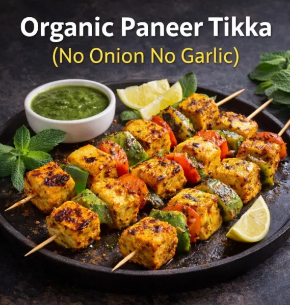 Organic Paneer Tikka (No Onion No Garlic)