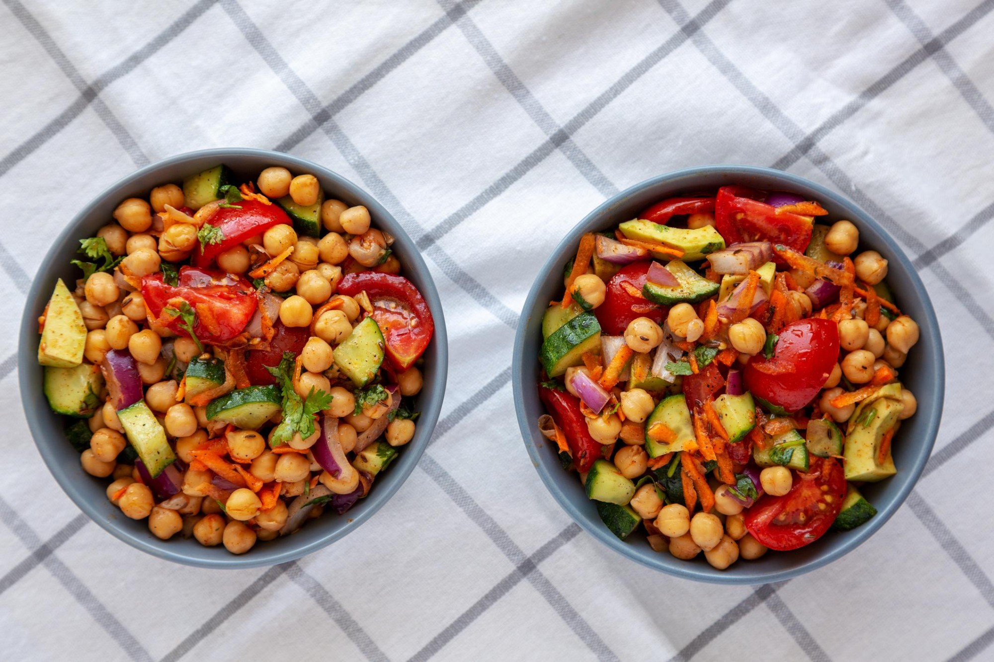 Healthy Chickpea Veggie Salad