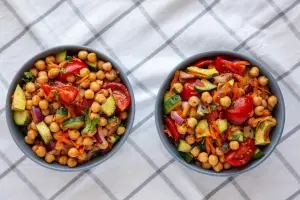Healthy Chickpea Veggie Salad