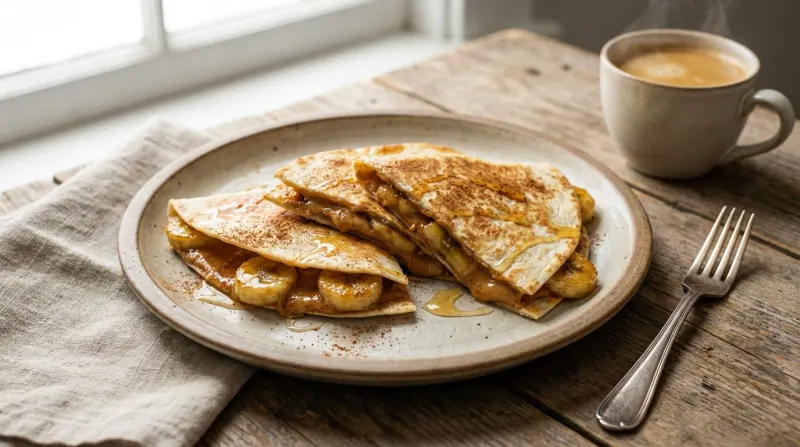Peanut Butter & Banana Quesadilla