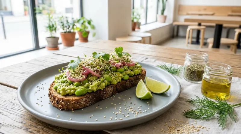 Smashed Edamame Toast