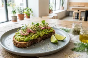 Smashed Edamame Toast